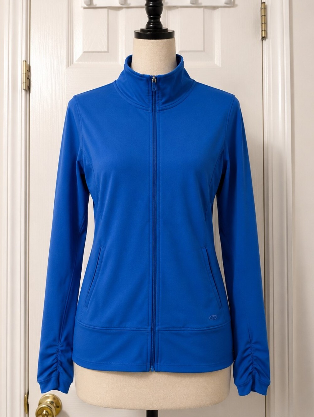 Champion C9 Women's Blue Full Zip Athletic Jacket Small Stretch Performance